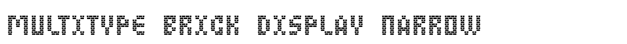 MultiType Brick Display Narrow image